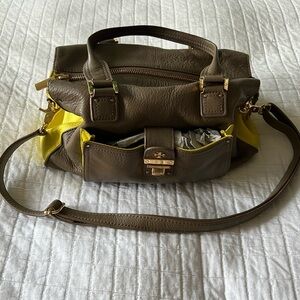 Tory Burch Two-Tone Bag with Handles and Shoulder Strap